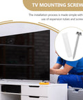 Heavy Duty TV Wall Mount Anchor Kit With Drywall Screws And Concrete Expansion Tubes For Easy Install In Drywall Brick Or Concrete Walls Heavy Duty Steel Mounting Hardware For Secure TV Mounting On Studs Or Solid Masonry, TV screws and anchors
