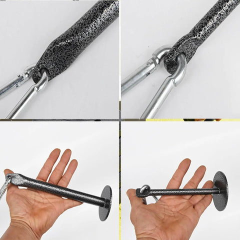 Loading Pin Weights For Cable Machine And Pulley System Heavy Duty Steel Plate Holder Attachment in hand