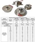 Micro Magnetic Powder Brake Tension Controller Kit With Powder Clutch And Particle Brake shown with technical parameters
