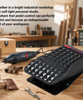 Foot Pedal Speed Controller For Rotary Tools And Flex Shaft Motors, Variable Speed Switch With North American Plug, Easy On Demand Power For Electric Grinders, Saws, And Stationary Tools, black plastic