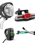Electric Bicycle Headlight And Tail Light Horn Switch Cable Parts Rubber Ebike Accessories Replacement Kit With Five Plus One Color Options For Safer Night Rides Yall
