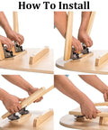 How to install Heavy Duty 4 Pack Folding Support Brackets With Self Locking Hinges For Tables Benches And Workbenches