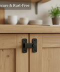Heavy Duty Stainless Steel Slide Bolt Latch Locks Gates And Sheds Shut Tight Keeps Doors From Swinging Loose Rust Proof Security Hardware That Simply Stays Put on wooden cabinet doors