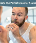 Man using 2-In-1 Nose Hair Trimmer With Dual-Sided Blade And Cleaning Brush, Portable Manual Nose Grooming Tool For Quick Snips