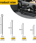SVLING cotter pin assortment kit, 304 stainless steel, 365 pcs total in four sizes.