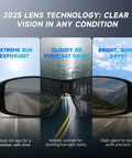 Over Glasses Sunglasses For Men And Women Polarized Anti Glare Sun Glasses UV Protection Wraparound Yellow Lenses over scenic roads