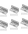Six Pack 2 Inch Mini Butt Hinges Forged From Premium 304 Stainless Steel with screws, ideal for toolboxes and craft storage.