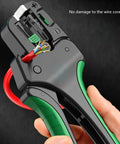 Heavy Duty Mult Functional Cable Strippers With Wire Crimper Tool showing ergonomic steel handles and wire stripping mechanism.