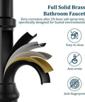 Oil Rubbed Bronze Vessel Sink Faucet With Waterfall Spout Tall Deck Mount Bathroom Tap Single Handle Single Hole Pop Up Drain Supply Hoses DIY Friendly Mixer Tap For A Modern Vanity Upgrade
