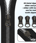 Ultimate 39 Piece Zipper Repair Kit With Replacement Sliders And Teeth For Backpacks Tents Jackets And Luggage No Tools Needed