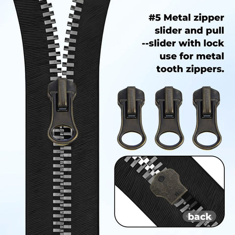 Ultimate 39 Piece Zipper Repair Kit With Replacement Sliders And Teeth For Backpacks Tents Jackets And Luggage No Tools Needed