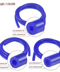 Blue Vacuum Silicone Tubing Hose For Engine High Temperature Beefy Thick Wall Five Feet Long with varying inner diameters