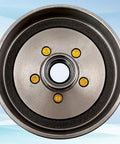 Beefed Up Trailer Brake Drum Kit 10x2 Inch 5 On 4.5 Inch Hub For 3500 Lb Axles Includes L68149 Inner Cone Bearings And L44649 Outer Cone Bearings Replacement Brake Hub Drum Assembly Two Set top view