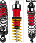 Beefed Up Big Bore RC Shocks Absorbers for 1/10 Kraton 4x4 4S V2 BLX and Outcast 4x4 4S V2 BLX, red aluminum springs