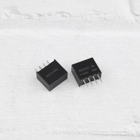 4 Pack Black 5V To 5V Isolated DC DC Power Supply Module B0505S-1W 1W Output, 4 Pin, Low No Load Current, High Isolation