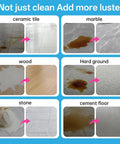 70.54 Fl Oz All Purpose Cleaner For Robot Vacuums And Mops With Low Foam Formula showing surfaces cleaned of stains