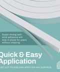 Tough As Nails Weather Stripping Tape For Doors And Windows High Density Foam Insulation Seal flat self-adhesive strip for easy application.