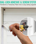 Installing Heavy Duty Garage Door Seal Top And Sides 36Ft White Flexible TPE Self Adhesive Weather Stripping Kit