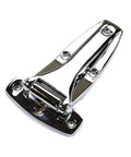 Chrome Flush Mount Door Hinge Heavy Duty All Metal Construction Reversible Left Or Right Hand For Trailer Truck 5 7 16 Inch