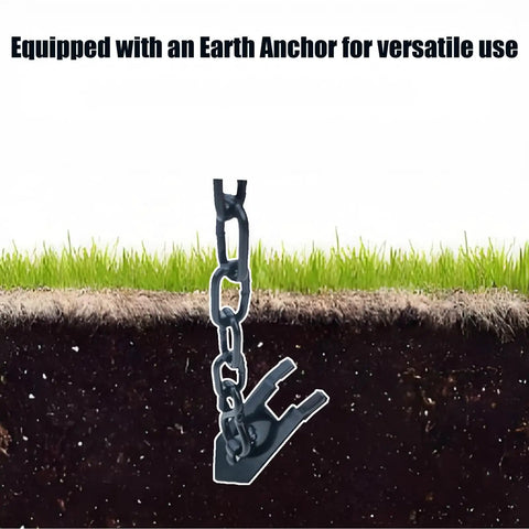 Reusable Black Coated Pipe With Ground Anchor And Pry Bar Kick Raccoons To The Curb On Yards And Farms Solid Yard Gear Sets Up No Sweat And Keeps Your Patch Secure Lickety Split
