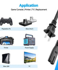 5 Foot UL Certified AC Power Cord Replacement For Scancut Dx Sdx325 Sdx330 Cutting Machine Heavy Duty Plug And Play Charging Cable for consoles and printer.