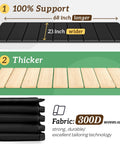 Heavy Duty Solid Wood Couch Cushion Support Board Stops Droopy Sofa Seats Cold Real Deal reinforced frame showcasing 68 inch by 23 inch board.