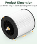 Three In One HEPA Air Purifier Replacement Filter For B D02L And B D02U Purifiers Compatible With MOOKA KOIOS VEWIOR Models