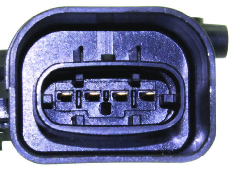 Close-up view of the connector for Hardcore Plug And Play Power Door Lock Actuator Motor Front Left Driver Side For Toyota 4Runner.