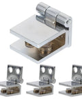 Heavy Duty Glass Door Hinges No Drill Install Pivot Hinges For Shower Enclosures Zinc Alloy 4 Pack Fits 5 To 8mm Glass