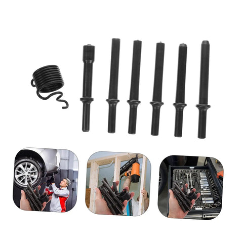 Heavy Duty Pneumatic Rivet Tool Kit With Air Chisel For Drilling And Riveting Pin Punch And Metalworking Pro Grade Auto Shop Essential