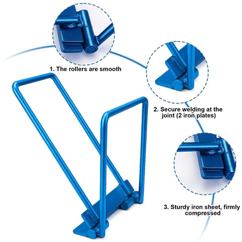 Rugged Tough As Nails Eaves Seam Locker Tool For Standing Seam Metal Roofs showing smooth rollers, secure welding, and sturdy build