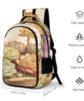 Succulents Wooden Planter Print Backpack unisex large capacity durable polyester for everyday use and travel