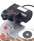 110V 90W Mini Cut Off Saw With 45 Degree Bevel, Benchtop Metal Cutting Tool, Compact Cut Off Saw With 2 Blades, 4500 RPM