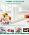 Heavy Duty Vacuum Sealer Bags Rolls Set for Food Storage Commercial Grade 6 Pack with sous vide and microwave compatibility