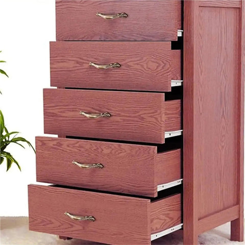 Whisper Quiet Drawer Slides 1 Pair, Ultra Smooth Glide And Noise Free Operation For Cabinets, Desks And Keyboard Trays installed
