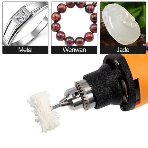 30 Pack Cotton Polishing Buffing Wheels For Rotary Tool Kit polishing various materials