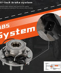 Anti-lock brake system feature for Front Wheel Hub And Bearing Assembly For 2006 To 2008 Dodge Ram 1500 2500 3500 4x4 8 Lug Wheel With ABS Replacement No Nonsense Direct Fit Easy Install And Long Lasting Service Life
