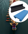 2 Piece Dragon Boat Seat Cushions With EVA Foam Padding Shock Absorbing For Kayak Paddling Fishing Boats And Rowing Machines Waterproof Non Slip Seat Pads For Comfort And Fatigue Reduction Sky Blue And Black shown with dragon boat view.