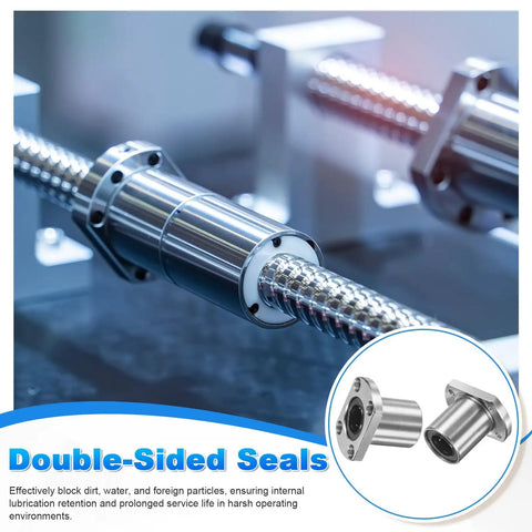 Hella Smooth 16mm Linear Ball Bearings With Double Rubber Sealed Flange Bushings on a CNC setup showcasing precision engineering.