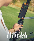 Wingman View Golf Speaker With GPS Yardage And Hazard Alerts On Course LCD Screen Remote Control Magnetic Cart Mount