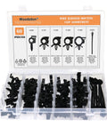 60 Pcs Automotive Wire Loom Routing Clip Kit With Six Sizes From Quarter To Three Quarter Inch Loom in case