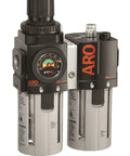 1/2 Inch Piggyback Filter Regulator Lubricator Combo With Auto Drain Poly Bowl 2000 Series Two Piece Unit for air tools