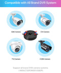 4 Pack 100 Foot BNC Video Power Cables For CCTV Security Cameras And DVR Systems All In One Extension Wire compatibility diagram