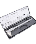 Stainless Steel Vernier Caliper 0 To 8 Inch And 200 mm With Inch Fraction And Metric Readings in open case with user guide