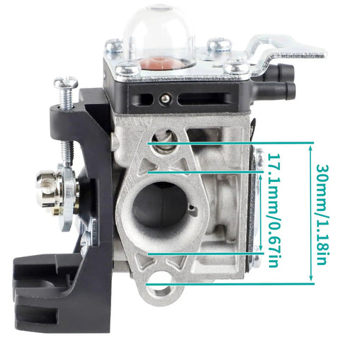 Side view of Carburetor Replacement Kit For Echo SRM 2620 Trimmer With Air Filter Included Fits SRM 2620T SRM 2620U