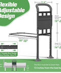 Built Tough Bed Rail For Seniors With Ergonomic Foam Padded Handle, ASTM Certified Adjustable Bed Assist Rail, 400 Pound Capacity