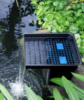 Pond Waterfall Spillway Kit With 1200GPH Pump, 10 Ft Corrugated Tubing, Filter Media, And Spillway For Outdoor Pondless Waterfall