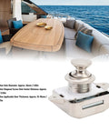 Push Button Cabinet Latch For RVs And Yachts, Zinc Alloy Cupboard Door Lock With Screws And Spare Cap, Pearl Nickel Finish