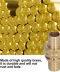 Top Notch Heavy Duty Brass Hose Connector Repair Kit With 3 Pieces Male And Female Garden Thread Adapters For Fast Watering And Irrigation Fixes On All Sizes Including 3/4in And 5/8in Models Plus Extra Resilience Against Rust! brass hose adapter close-up, 3/4in