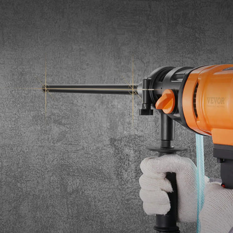 Pro Grade Wet Diamond Core Drill Bit One And One Quarter Inch, Fourteen Inch Drilling Depth For Concrete Brick And Block in use